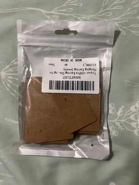 Earring card holder